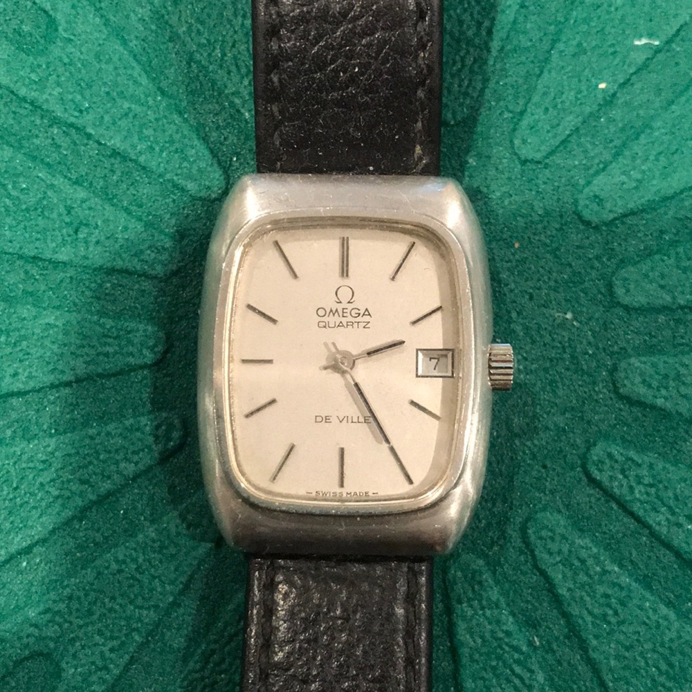 Omega De Ville Quartz Tank Watch with Date